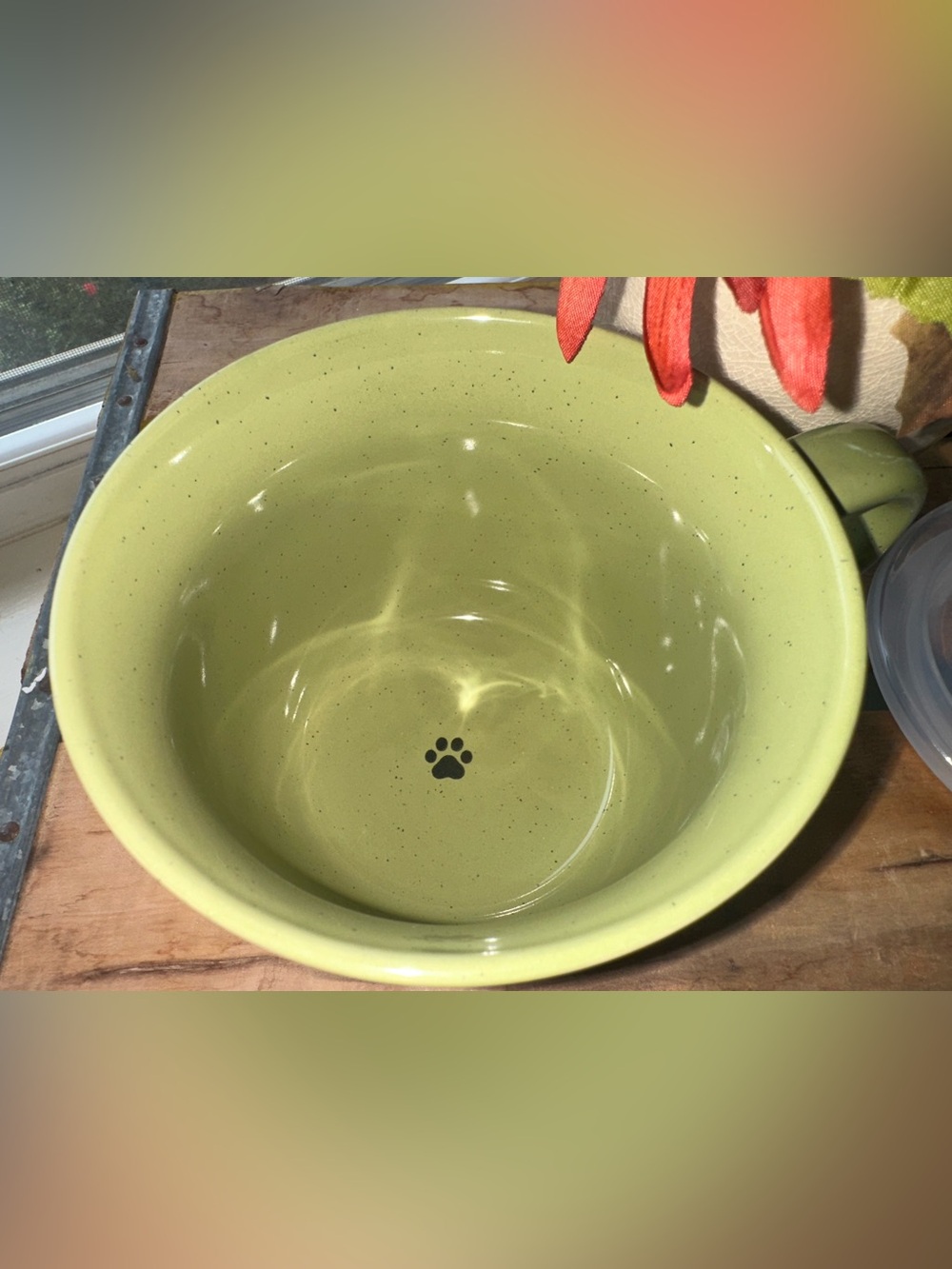 AmorArc 24 Oz. Cat Ceramic Soup Mug with Lid & Handle, Stoneware Bowls ~ New - Picture 5 of 6